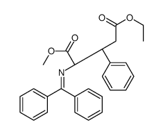 5-O-ethyl 1-O-methyl (2S)-2-(benzhydrylideneamino)-3-phenylpentanedioate结构式