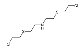 bis[2-(2-chloro-ethylsulfanyl)ethyl]amine结构式