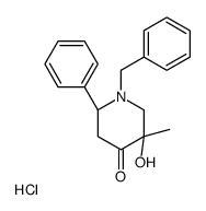 (2S,5S)-1-benzyl-5-hydroxy-5-methyl-2-phenylpiperidin-4-one,hydrochloride Structure