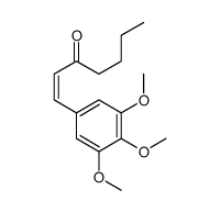 (E)-1-(3,4,5-trimethoxyphenyl)hept-1-en-3-one Structure