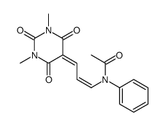 N-phenyl-N-[3-(tetrahydro-1,3-dimethyl-2,4,6-trioxo-5(2H)-pyrimidinylidene)-1-propenyl]acetamide结构式