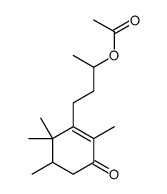 3-(3-Acetyloxybutyl)-2,4,4,5-tetramethyl-2-cyclohexen-1-one Structure