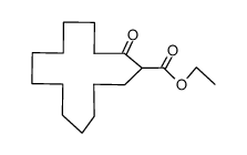 2-ethoxycarbonyl-1-cyclotetradecanone结构式