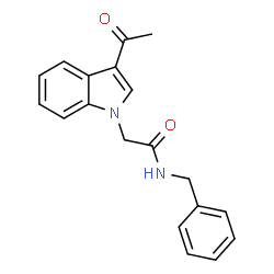 2-(3-Acetyl-1H-indol-1-yl)-N-benzylacetamide structure