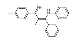 N-(3-amino-2-methyl-1-phenyl-3-p-tolyl-allylidene)-aniline Structure