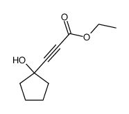 1-[(ethoxycarbonyl)ethynyl]-1-hydroxycyclopentane结构式