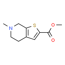 Methyl 6-Methyl-4,5,6,7-tetrahydrothieno[2,3-c]pyridine-2-carboxyIate结构式