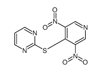 2-(3,5-dinitropyridin-4-yl)sulfanylpyrimidine结构式