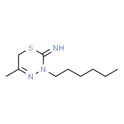 2H-1,3,4-Thiadiazin-2-imine,3-hexyl-3,6-dihydro-5-methyl-(9CI) picture