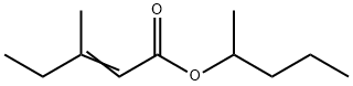 2-Pentenoic acid, 3-Methyl-, 1-Methylbutyl ester结构式