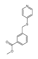 methyl 3-((pyridin-4-ylthio)methyl)benzoate Structure