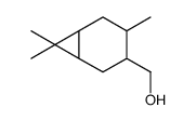 4,7,7,-trimethylbicyclo[4.1.0]heptane-3-methanol Structure