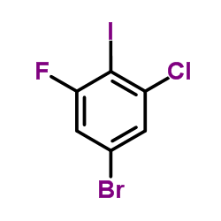 5-Bromo-1-chloro-3-fluoro-2-iodobenzene structure