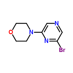 4-(6-溴吡嗪-2-基)吗啉结构式