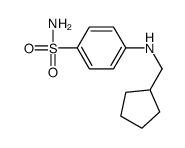 4-(cyclopentylmethylamino)benzenesulfonamide Structure