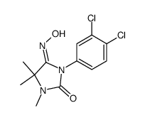 (Z)-1-(3,4-dichlorophenyl)-5-(hydroxyimino)-3,4,4-trimethylimidazolidin-2-one结构式