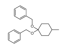 (4-methyl-1-phenylmethoxycyclohexyl)oxymethylbenzene结构式
