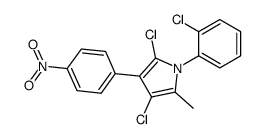 2,4-dichloro-1-(2-chlorophenyl)-5-methyl-3-(4-nitrophenyl)pyrrole Structure