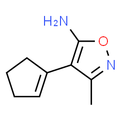 5-Isoxazolamine,4-(1-cyclopenten-1-yl)-3-methyl-(9CI) Structure