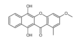 6,11-dihydroxy-3-methoxy-1-methylbenzo[b]xanthen-12-one结构式