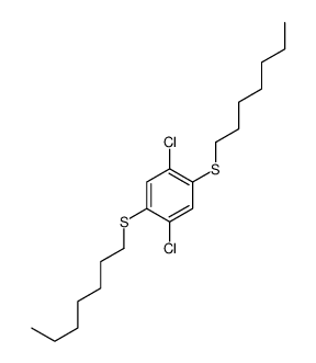 1,4-dichloro-2,5-bis(heptylsulfanyl)benzene Structure