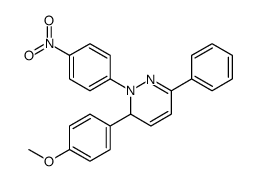 3-(4-methoxyphenyl)-2-(4-nitrophenyl)-6-phenyl-3H-pyridazine结构式