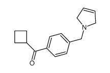 CYCLOBUTYL 4-(3-PYRROLINOMETHYL)PHENYL KETONE结构式