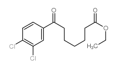 ethyl 7-(3,4-dichlorophenyl)-7-oxoheptanoate结构式