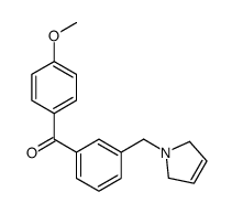 4'-METHOXY-3-(3-PYRROLINOMETHYL) BENZOPHENONE structure