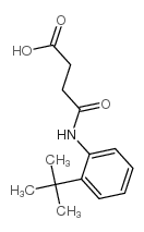 4-[(2-叔丁基苯基)氨基]-4-氧代丁酸结构式