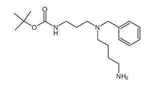 N1-(tert-butoxycarbonyl)-N4-benzylspermidine结构式