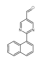 2-naphthalen-1-ylpyrimidine-5-carbaldehyde structure