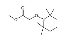 methyl 2-(2,2,6,6-tetramethylpiperidin-1-yl)oxyacetate结构式