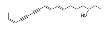 (3S)-heptadeca-7,9,15-trien-11,13-diyn-3-ol结构式