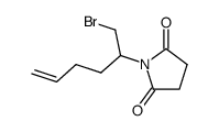 (+/-)-6-Brom-5-succinimido-hex-1-en结构式