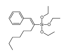 triethoxy(1-phenyloct-1-en-2-yl)silane Structure