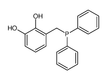 3-(diphenylphosphanylmethyl)benzene-1,2-diol结构式