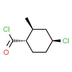 Cyclohexanecarbonyl chloride, 4-chloro-2-methyl-, (1alpha,2beta,4beta)- (9CI) Structure