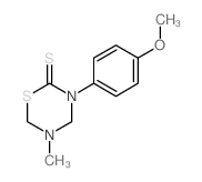 2H-1,3,5-Thiadiazine-2-thione,tetrahydro-3-(4-methoxyphenyl)-5-methyl- picture