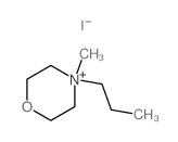 4-methyl-4-propyl-1-oxa-4-azoniacyclohexane Structure