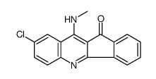 8-chloro-10-(methylamino)indeno[1,2-b]quinolin-11-one结构式