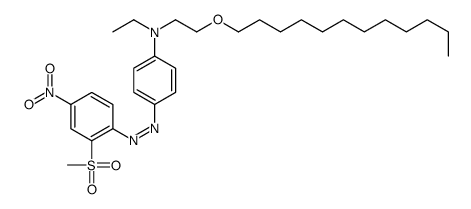 N-[2-(dodecyloxy)ethyl]-N-ethyl-4-[(2-mesyl-4-nitrophenyl)azo]aniline结构式