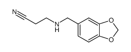 N-piperonyl-β-alanine-nitrile结构式