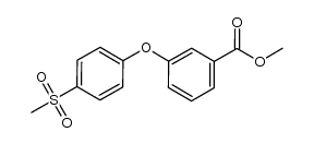 methyl 3-(4-(methylsulfonyl)phenoxy)benzoate Structure