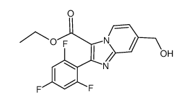 7-hydroxymethyl-2-(2,4,6-trifluorophenyl)imidazo[1,2-a]pyridine-3-carboxylic acid ethyl ester结构式