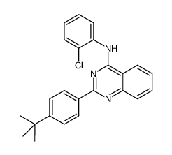 2-(4-tert-butylphenyl)quinazolin-4-yl 2-chlorophenylamine结构式