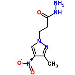 3-(3-METHYL-4-NITRO-PYRAZOL-1-YL)-PROPIONIC ACID HYDRAZIDE Structure