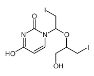 1-[1-(1-hydroxy-3-iodopropan-2-yl)oxy-2-iodoethyl]pyrimidine-2,4-dione Structure