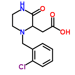 [1-(2-Chlorobenzyl)-3-oxo-2-piperazinyl]acetic acid picture