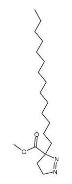 methyl 4,5-dihydro-3-tetradecyl-3H-pyrazole-3-carboxylate Structure